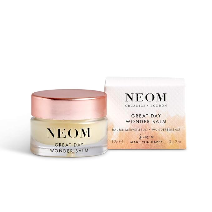 Neom- Great Day Wonder Balm 12g | Skin Soothing Moisture for Skin & Lips | Wild Mint & Mandarin | Almond Oil & Shea Butter | 100% Natural-Velvo Beauty