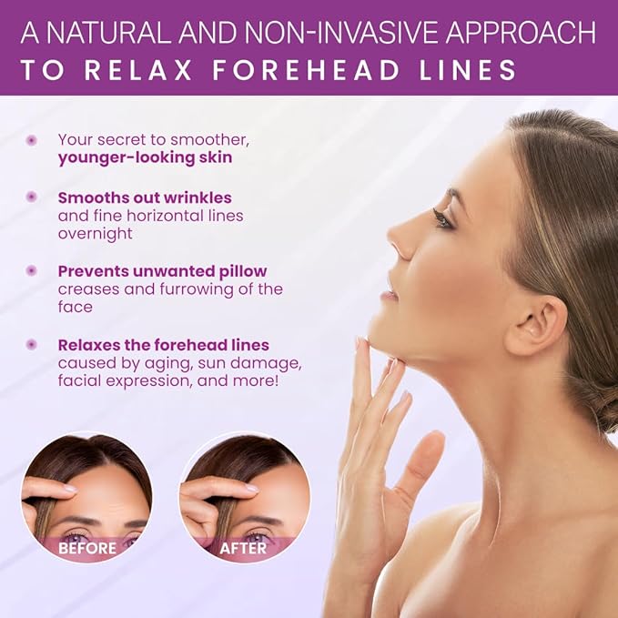 Furlesse Rows Wrinkle Patches, Overnight Forehead Wrinkle Patches for Fine Horizontal Lines, Non-Invasive Anti-Wrinkle Patches, Anti-Aging Skincare, 30 Patches, 30-Day Use-Velvo Beauty