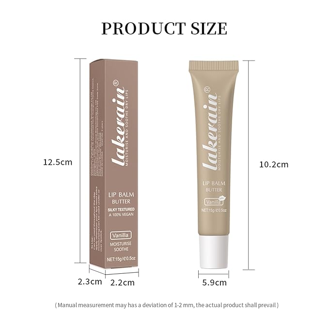 Lip Glowy Balm Butter Lip Balm Plumps Moisturizing Hydrating Lip Mask Repair Moisturizer Lips Care Lip Treatment for Dry Cracked Lip, Glossy Finish, Vegan Tinted Lip Balm Chapstick (#5 Cherry)-Velvo Beauty