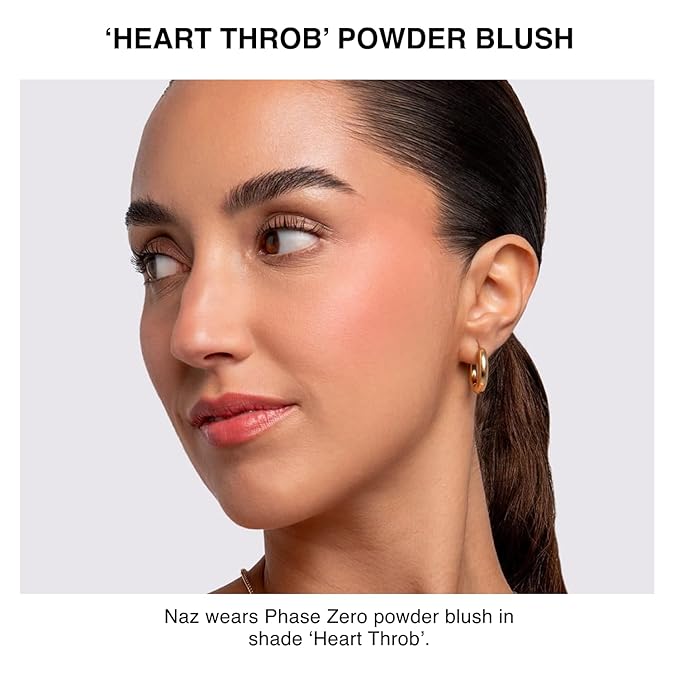 Makeup Powder Blusher - "Heart Throb" - 4g / 0.141oz - Pigmented, Buildable, Lightweight Powder Blush for a Radiant, Healthy, Natural Glow. Versatile Shades - Pink- Warm - Matte finish-Velvo Beauty