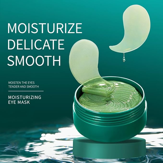 Under Eye Patches, 60PCS Green Tea Eye Patches for Puffy Eyes & Dark Circles Treatments, Reduce Under Eye Bags and Smooth Wrinkles, Collagen Under Eye Pads Mask for Moisturizing (Green)-Velvo Beauty