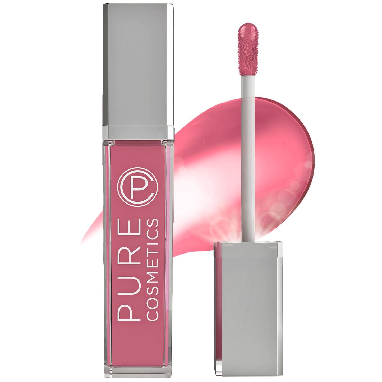 Pure Cosmetics Pure Illumination Lip Gloss - LED-lit Applicator w/Side Mirror - Non-Sticky, Moisturizing & Hydrating Lip Glosses - Soothes & Heals Dried Chapped Lips (Girl Crush)-Velvo Beauty