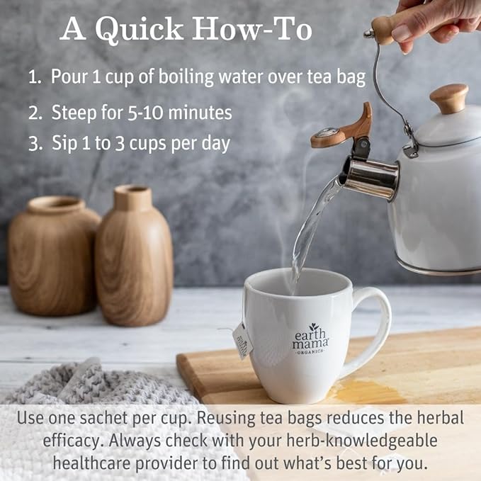 Earth Mama Pregnancy Pampering Gift Set|Organic Body Wash, Belly Butter, Lip Balm Set, Mini Deodorant Pack, Herbal Tea, Belly Oil & Sunscreen, 7 Pcs-Velvo Beauty