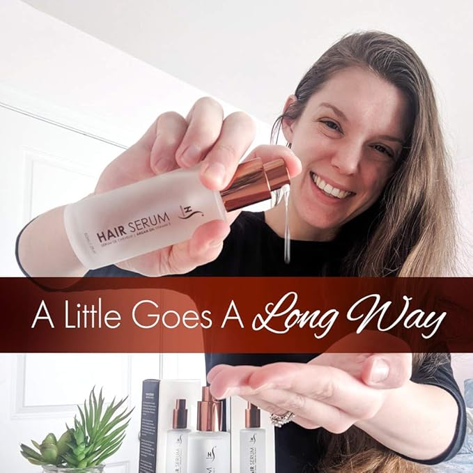 HerStyler Hair Repair Serum - Argan Oil Hair Serum for Frizzy and Damaged Hair - For Frizz, Styling and Shine - 2 Fl Oz - Pack of 1-Velvo Beauty