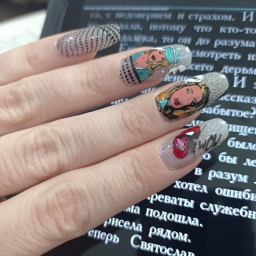 2pcs Mix Abstract Face Various Snake Series Nail Stamping Plates Beauty Girl Letter Word Image 14.5×9.5cm Nail Stamping Art Stencil Big Size Flower Fire Skull Full Cover Nail Art Stamp Templates Tools-Velvo Beauty