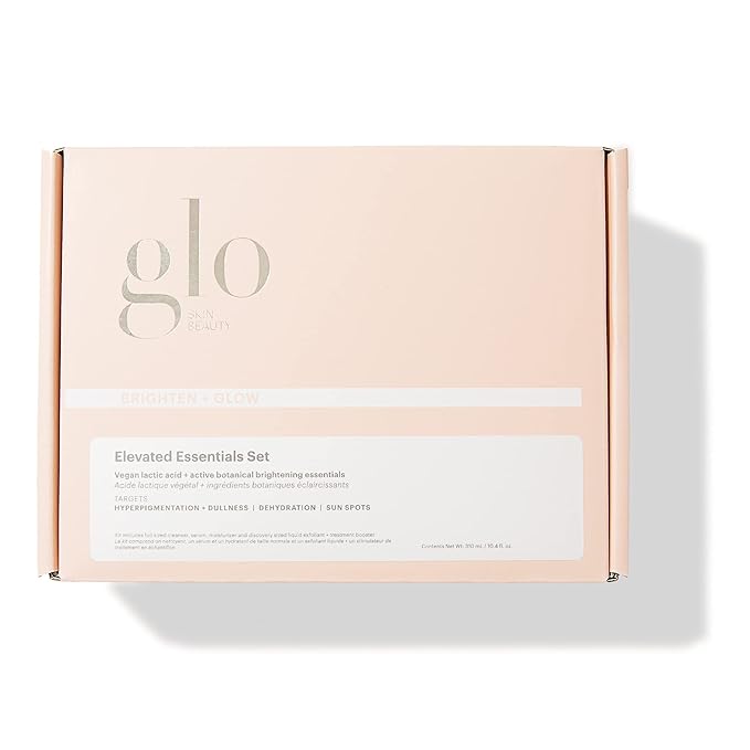 Glo Skin Beauty Brighten + Glow Elevated Essentials Set - Cleanse, Brighten & Hydrate, Targets Dullness, Dark Spots & Sun Damage-Velvo Beauty