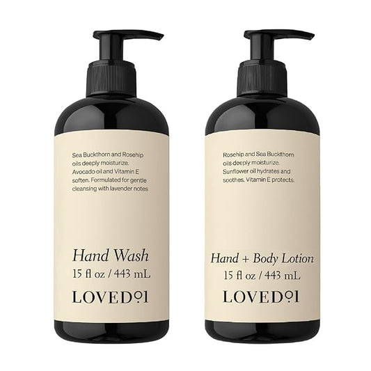 Hand Care Duo, Oprah's Favorite Things, Cleansing & Moisturizing Bundle (15 Oz Hand Wash & 15 Oz Hand & Body Lotion)-Velvo Beauty