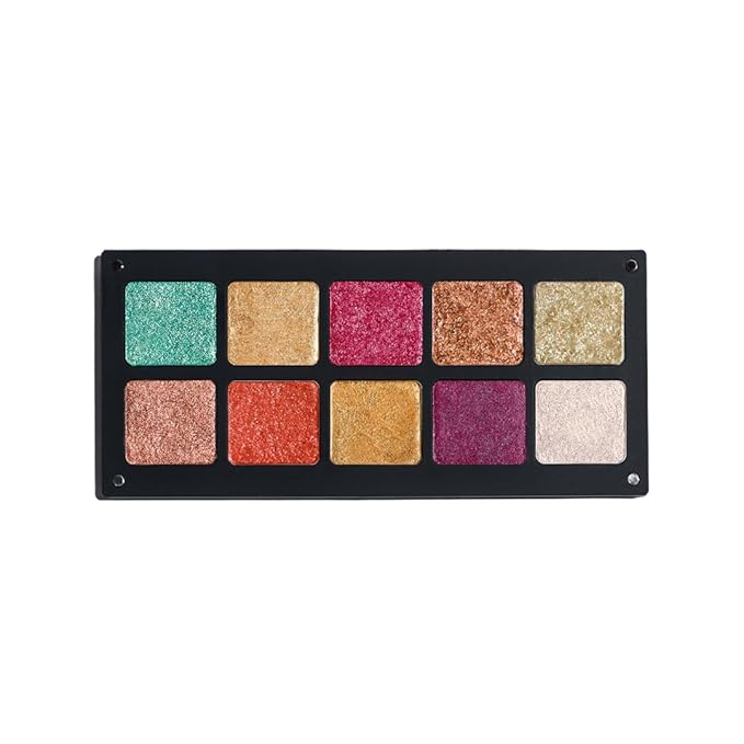 Chromatic Eyeshadow Palette | 10 Vibrant Shades for Unlimited Creativity. (Chromatic 1)-Velvo Beauty