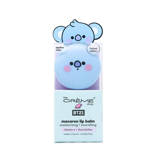 The Crème Shop | BT21 Baby - KOYA Macaron Lip Balm - Soda Pop (Clear)-Velvo Beauty
