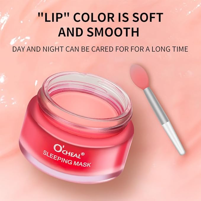 Lip Sleeping Mask 20g - Nourish & Hydrate Lip Mask Night Treatment Lip Balm Skin Care Lip Moisturizer Sleep Mask Repair Chapped Cracked Lips Dry Lips for Girls, Women and Men (Berry)-Velvo Beauty