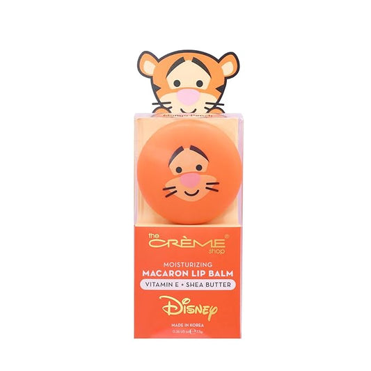 The Crème Shop x Disney Macaron Lip Balm Winnie The Pooh Lemon Honeycomb Crème Korean Scented Pocket Portable Vitamin E Shea Butter (Tigger (Mango Peach))-Velvo Beauty