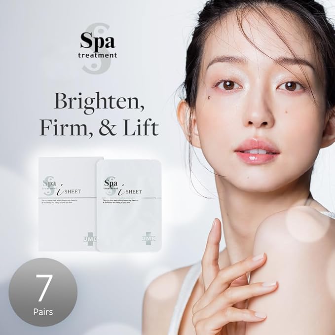 Spa Treatment UMB Stretch iSheet Japanese Under Eye Masks (7 Pairs) - Effective Anti-Aging Under Eye Patches for Dark Circles, Dry, Dull Skin Around the Eyes - Moisturize and Refresh your Skin-Velvo Beauty