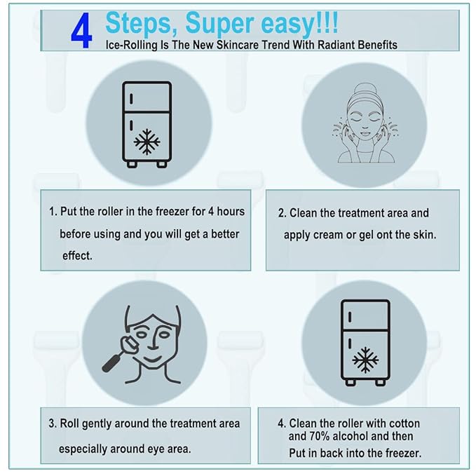 Angel Kiss Ice Roller for Face Eye, Women Gift Idea, Cold Therapy Massager for Reduce Puffiness, Redness, Dark Circles, Tightening Firming, Reduce Wrinkles, Migraine Pain Relief, w/Premium Carry Case-Velvo Beauty