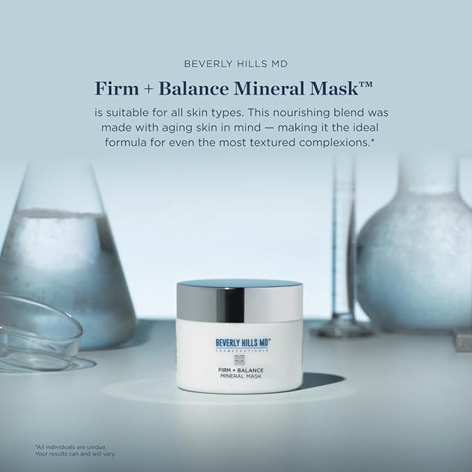 Firm + Balance Mineral Mask for Aging Skin- Exfoliating Clay Mask for Evening Complexion- Lift, Firm, Tighten Skin w/Pineapple & Papaya Enzymes, Tripeptides, Kakadu Plum-Velvo Beauty