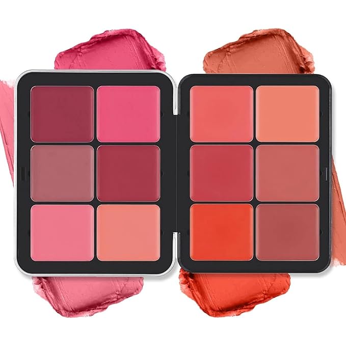12 Colors Blush Palette,Highlighter Blush Powder Makeup,Long-Wearing,Smudge Proof,Natural-Looking,Blendable Cruelty-Free Matte Finish,Contour and Highlight Blush Palette Face Cosmetics Makeup-Velvo Beauty