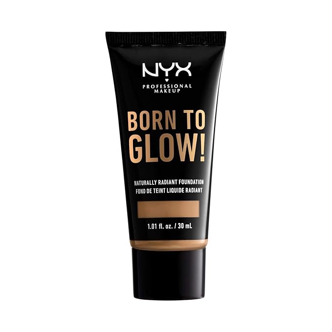 NYX PROFESSIONAL MAKEUP Born To Glow Naturally Radiant Foundation, Medium Coverage - Golden-Velvo Beauty