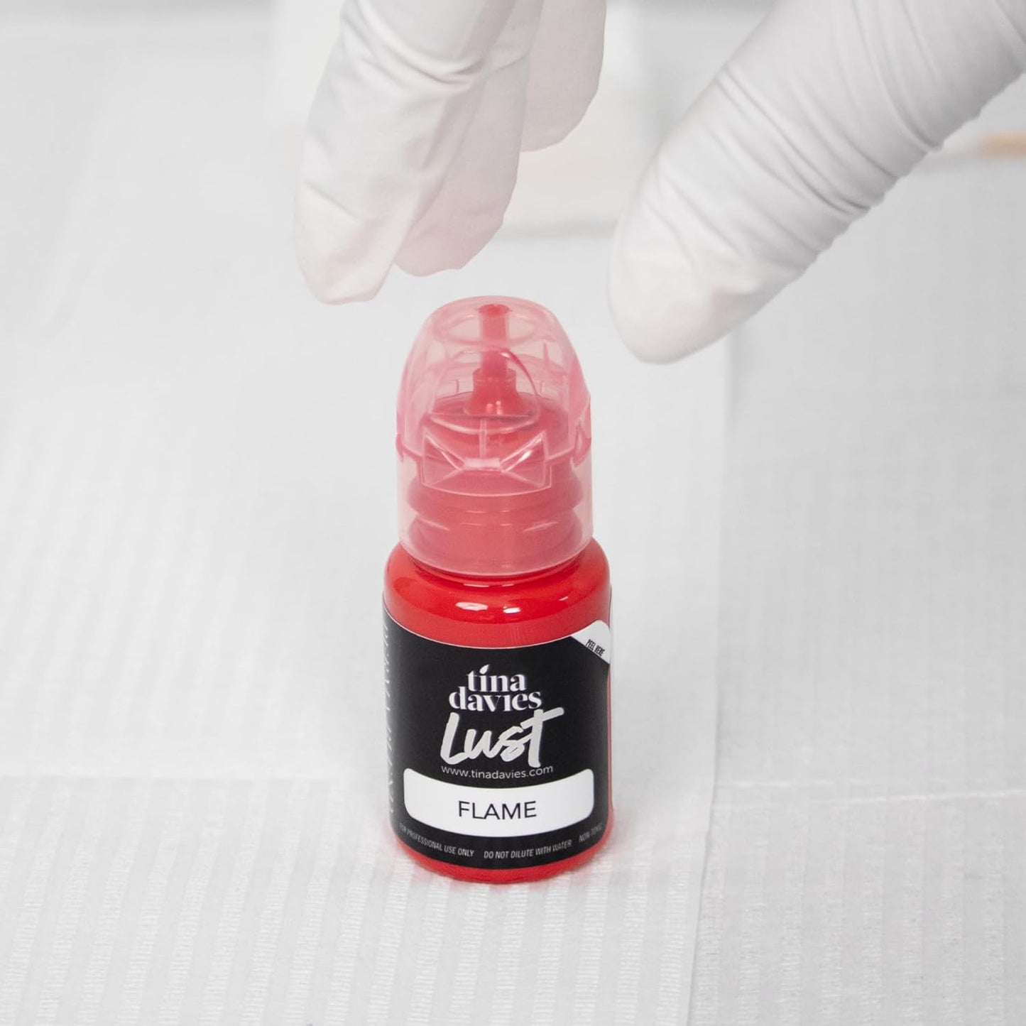 Tina Davies Professional Envy & Lust Lip Pigments - Permanent Lip Makeup - Colors Heal True to Tone - High Retention - Lust Flame, 1/2oz/15ml Bottle-Velvo Beauty