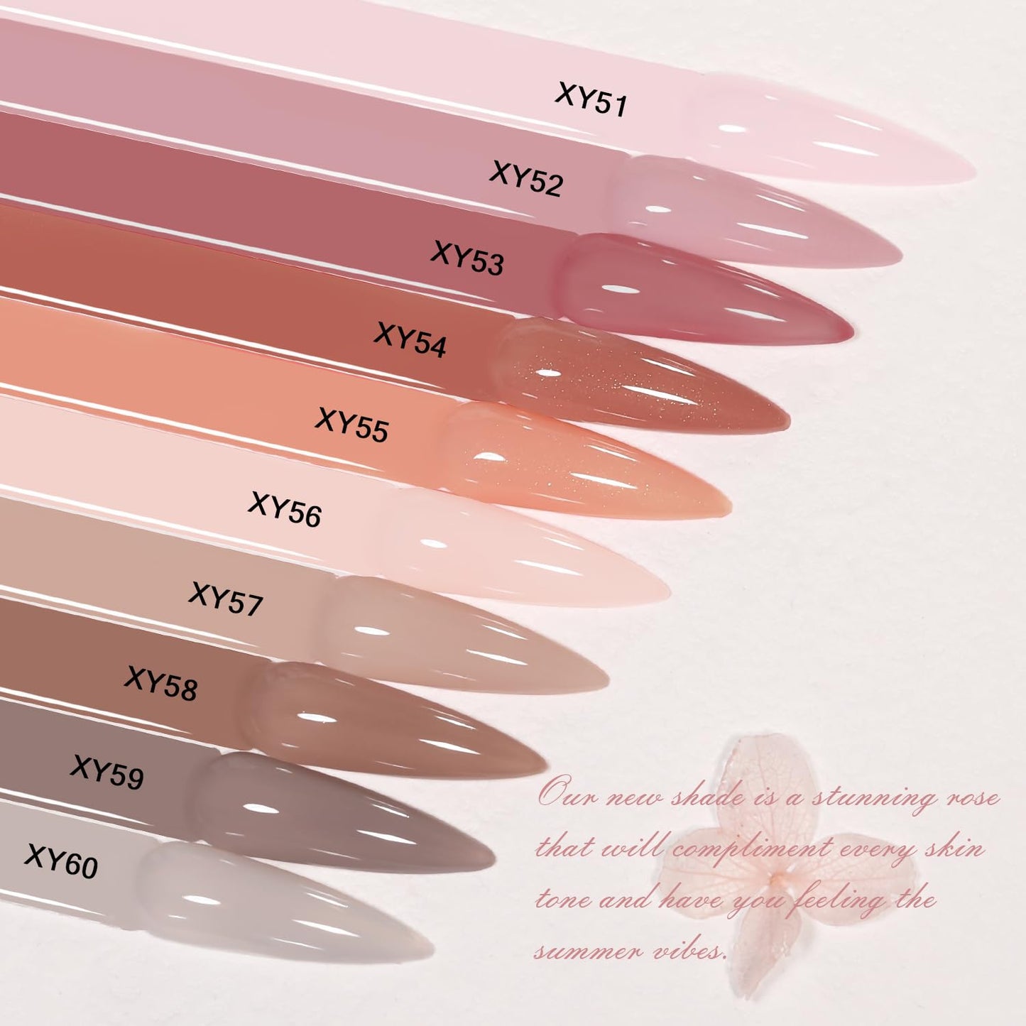 10Pcs Jelly Gel Nail Polish Set Nude Translucent Dark Skin Colors Rose Maple Red Sheer Gel Polish Kit Brown Semi-Transparent Fall Nail Polish Gel UV LED Soak Off Home DIY 7ml-Velvo Beauty