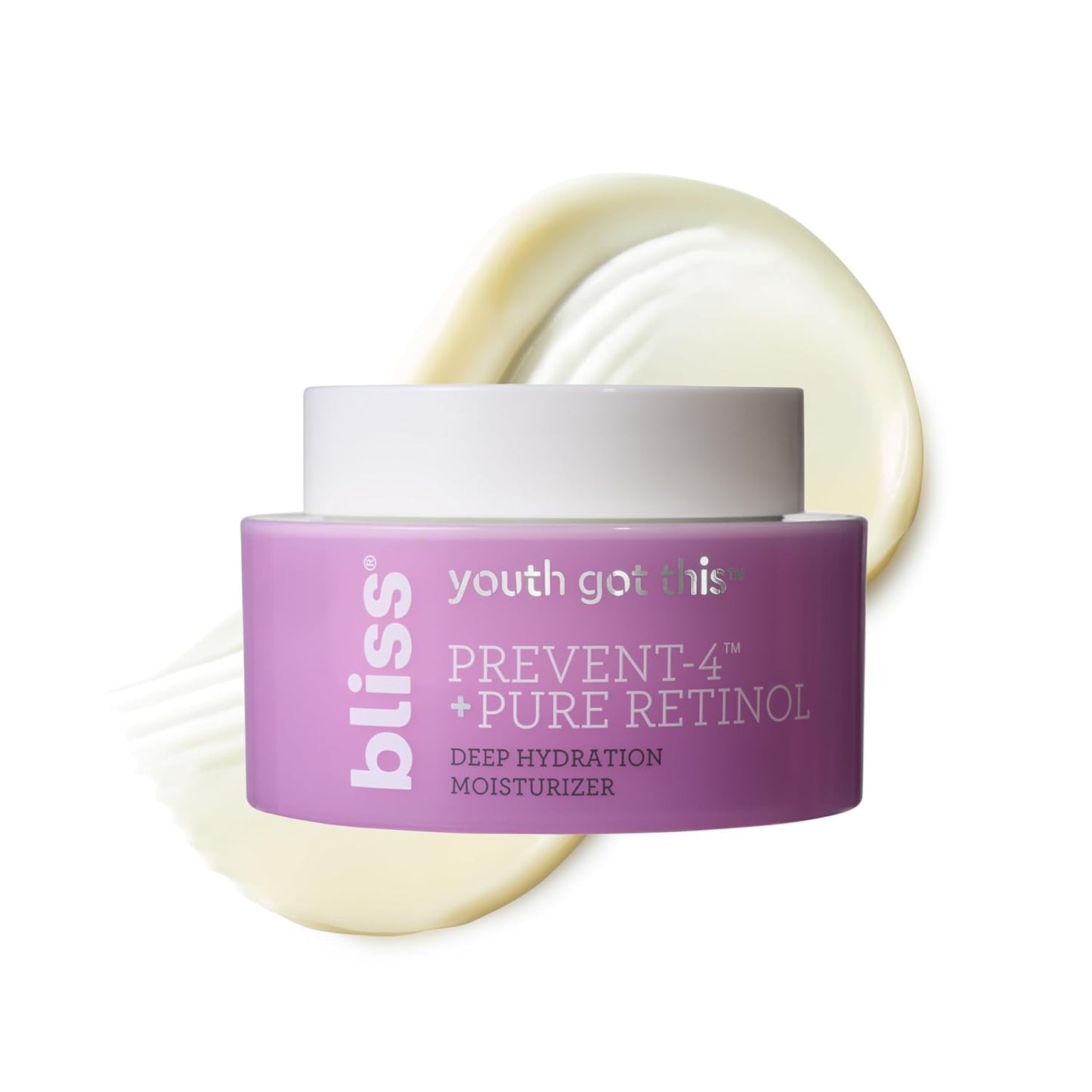 Bliss Youth Got This Retinol Moisturizer | Pure Retinol + PREVENT-4™ Complex for Fine Lines, Texture & Deep Hydration | Clean, Fragrance-Free, Vegan & Cruelty-Free | 50 mL-Velvo Beauty