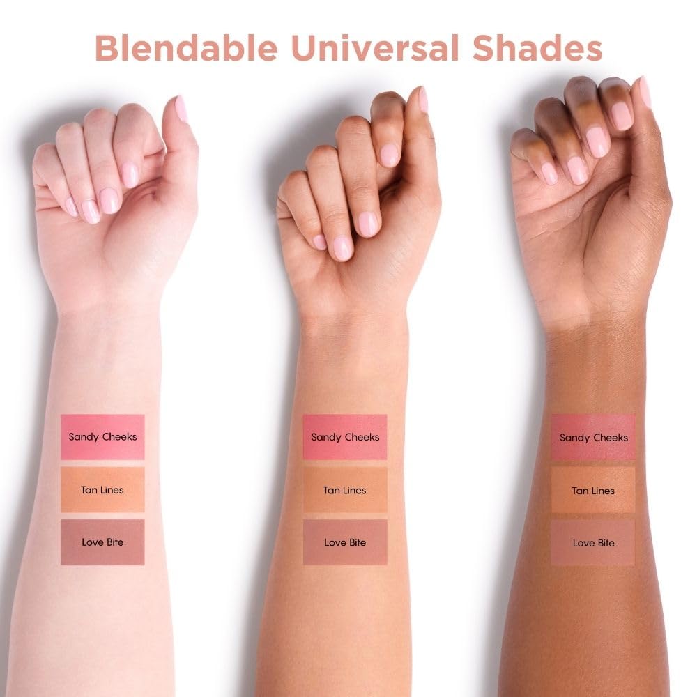 HALEYS Re-pop Smoothing Powder Blush (Tan Lines) - Pigmented, Easy Blending, Longwear, Buildable, Talc-Free, V + CF-Velvo Beauty