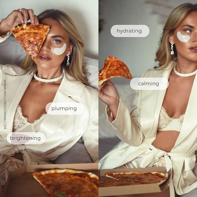 Anti-age under eye masks - With Hyaluronic Acid, Collagen & Vitamin C. Natural gel eye masks, under eye gel patches for dark circles & puffy eyes. Anti wrinkle skincare, hydrating & soothing. 20 pairs-Velvo Beauty