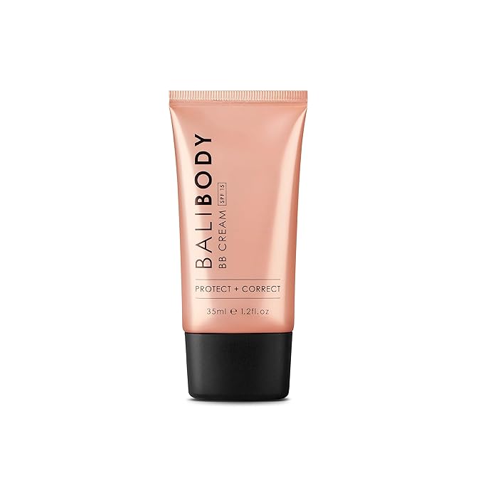 Bali Body BB Cream SPF15 - Tan Shade | Tinted Sheer Face Cream with Hyaluronic Acid & Marine Collagen | Paraben Free, For All Skin Types | Vegan, Cruelty Free Australian Made (35 ml/1.2 fl oz)-Velvo Beauty