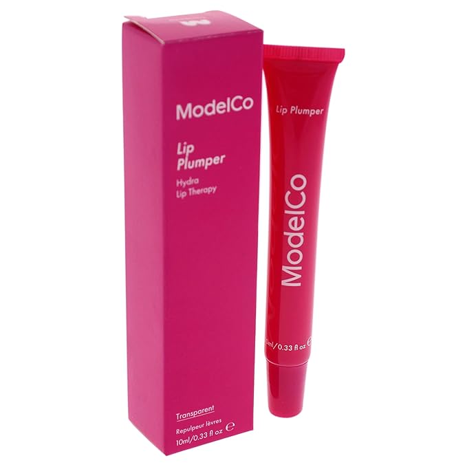 Modelco Lip Plumper - Enhancing Formula For Full Lips - Moisturizing Treatment For Plumping And Shine - Extreme Hydrating Therapy For Dry, Chapped Skin - Nourishing Gloss Creates Filler Look - 0.34 Oz-Velvo Beauty