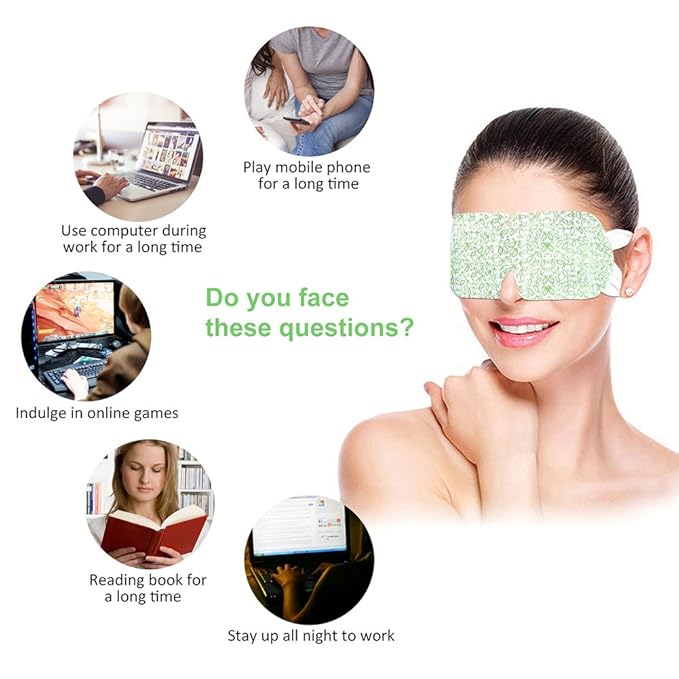 Steam Eye Mask, 15 Packs Hot Steam Eye SPA Mask Relieve Eyestrain Remove Dark Circle Lavender Fragrance Warming Eye Patch-Velvo Beauty