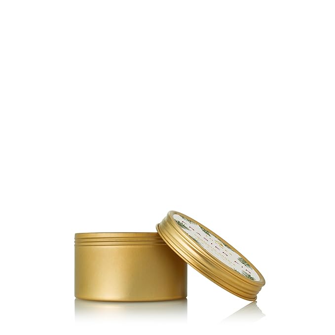 Thymes Frasier Fir Hand Cream, Travel Tin Candle Jar and Bar Soap Gift Set - Scented with Notes of Siberian Fir, Cedarwood, and Sandalwood - Luxury Home Fragrance Set - Hostess Gift for the Holidays-Velvo Beauty