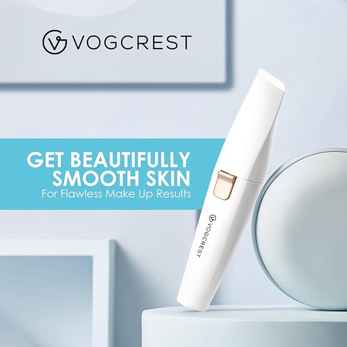 Rechargeable Eyebrow and Facial Hair Remover for Women - 2 in 1 Razor with Built-in LED Light for Painless Hair Removal-Velvo Beauty