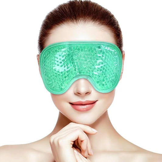 ONLYSKY BEAUTY Cold Eye Mask Cooling Gel Eye-Mask for Dry Eyes, Eye relax and Pressure Release as Gift for women (Green)-Velvo Beauty