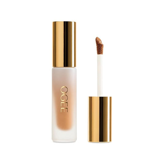 Ogee Complexion Perfecting Under Eye Concealer - Certified Organic Full Coverage Concealer - Buildable Coverage - GINGKO 5.00N - Medium Tan (Neutral Undertones)-Velvo Beauty