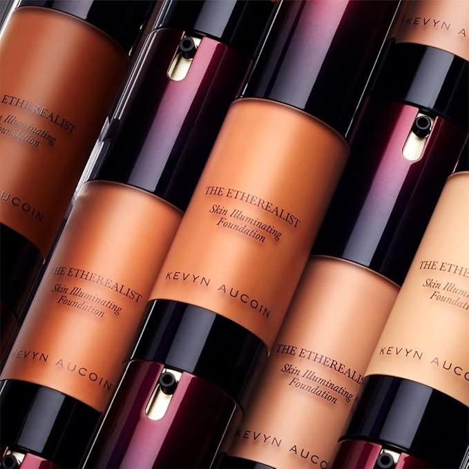 Kevyn Aucoin The Etherealist Skin Illuminating Foundation, EF 15 (Deep) shade: Comfortable, shine-free, smooth, moisturize. Medium to full coverage. Makeup artist go to. Even, bright & natural look.-Velvo Beauty