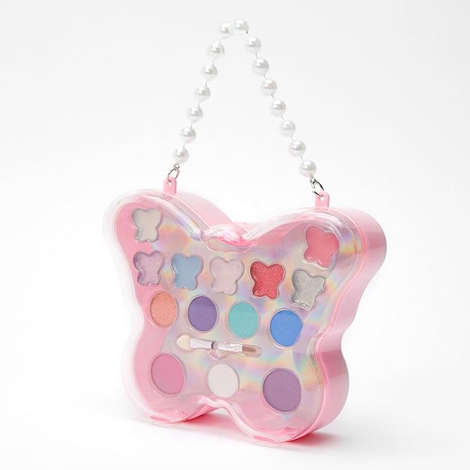 Claire's Makeup Kits –Butterfly Purse Makeup Kit - Eyeshadow and Lip Kit for Girls - Perfect for Young Girls!-Velvo Beauty
