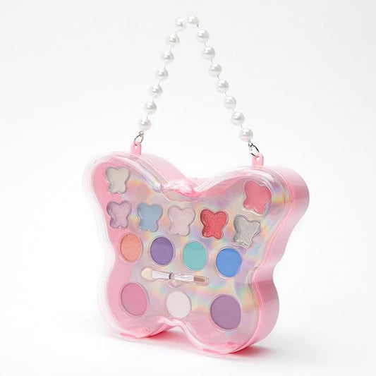 Claire's Makeup Kits –Butterfly Purse Makeup Kit - Eyeshadow and Lip Kit for Girls - Perfect for Young Girls!-Velvo Beauty