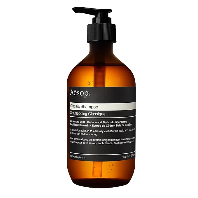 Aesop Classic Shampoo | Gentle Formulation | Leaves Hair Shiny, Soft, Freshened | Rosemary Leaf, Cedarwood Bark, Juniper Berry | 16.9 oz / 500mL-Velvo Beauty