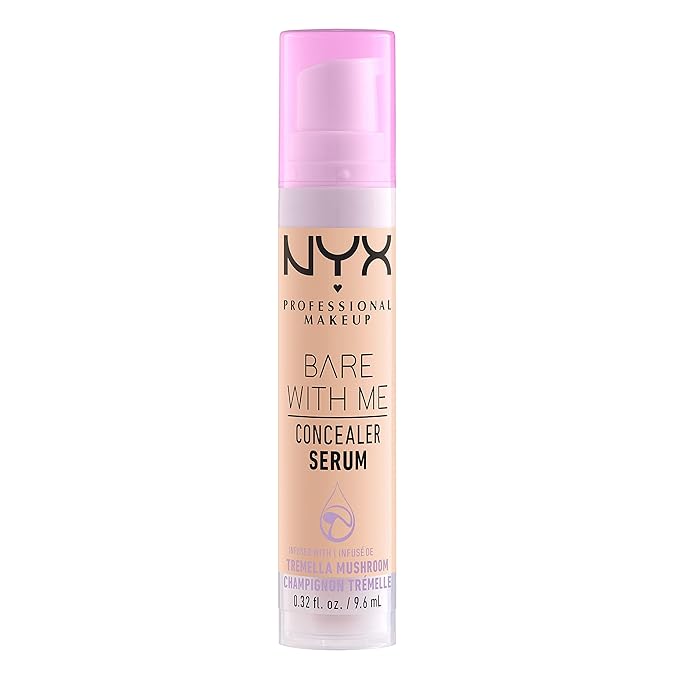 NYX PROFESSIONAL MAKEUP Bare With Me Concealer Serum, Up To 24Hr Hydration - Vanilla-Velvo Beauty