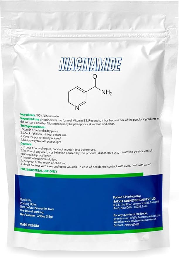 Niacinamide -3.9oz Pure Niacinamide Powder, Niacinamide Powder Cosmetic Grade, DIY Niacinamide Powder for Serum & Cream- Pack of 2-Velvo Beauty