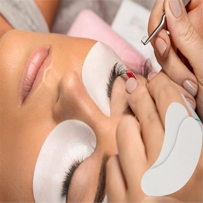 100 Pairs Set，Eye Gel Patches,Under Eye Pads Lint Free Lash Extension Eye Gel Patches for Eyelash Extension Eye (gold)-Velvo Beauty