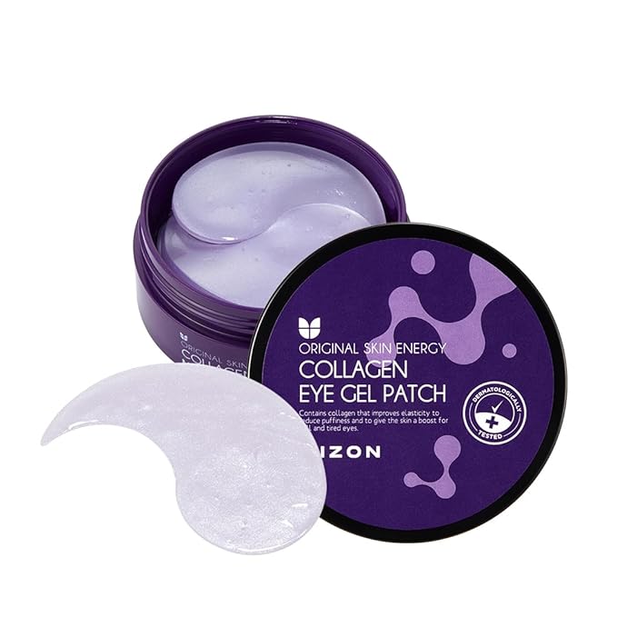 MIZON Collagen Eye Gel Patch with Hydrolyzed Collagen, Caviar, and Chamomile for Firming, Nourishment, and Wrinkle Care – 60pcs –-Velvo Beauty
