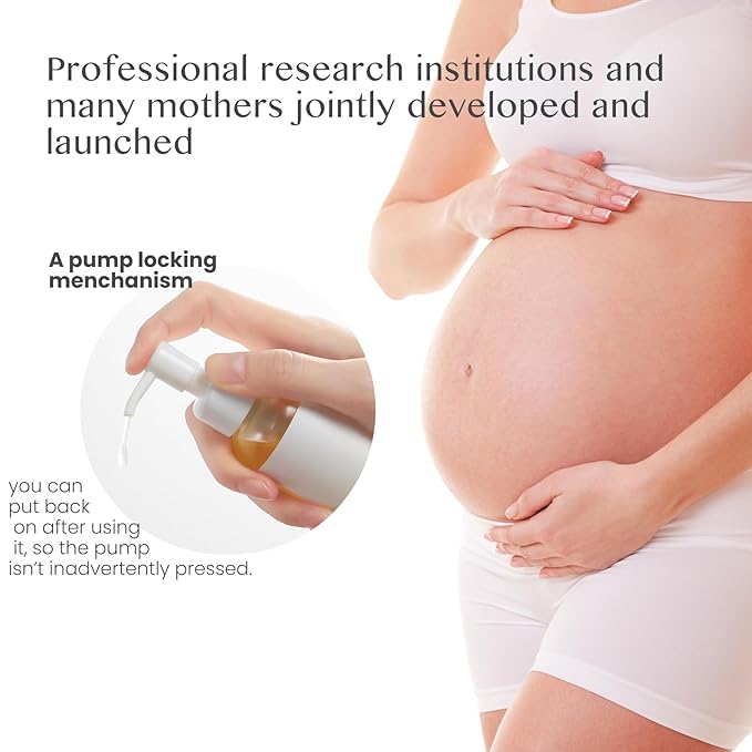 Stretch Mark Oil（110ml）, body oil for Pregnancy,belly oil, belly abdominal Serum Skin Care,Moisturizing Dry Skin, Tender & Softening，True Belly Serum 3.7OZ-Velvo Beauty