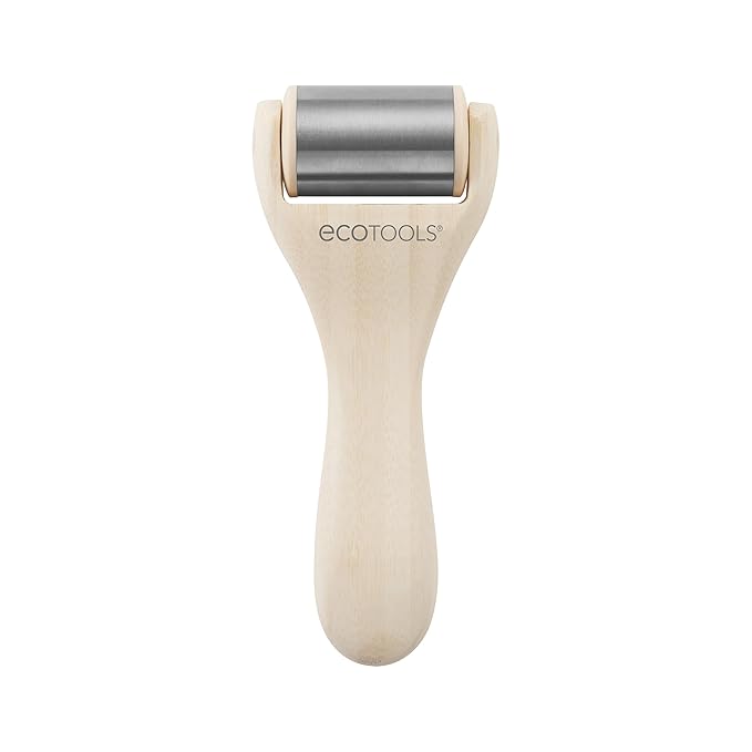 EcoTools Ice Roller, Lifts & Depuffs Skin, Stainless Steal Cooling Roller For Face & Neck, Provides Relaxation While Sculpting, Eco Friendly, Vegan, & Cruelty Free Skincare Tool, 1 Count-Velvo Beauty