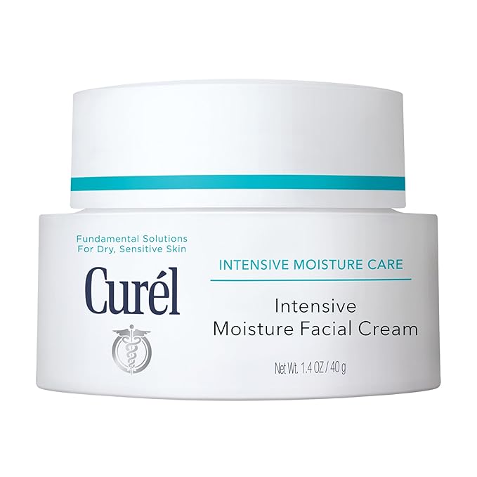 Curel Japanese Skin Care Intensive Face Moisturizer Cream, Hydrating Face Lotion for Dry to Very Dry Sensitive Skin, Anti-Aging, Fragrance-Free, Anti-Wrinkle Japanese Skin Care, 1.4 Oz-Velvo Beauty
