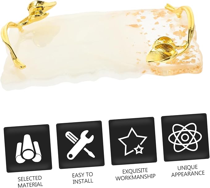 FOMIYES 2pcs Nail Palette Vintage Nail Plate White Resin-Velvo Beauty