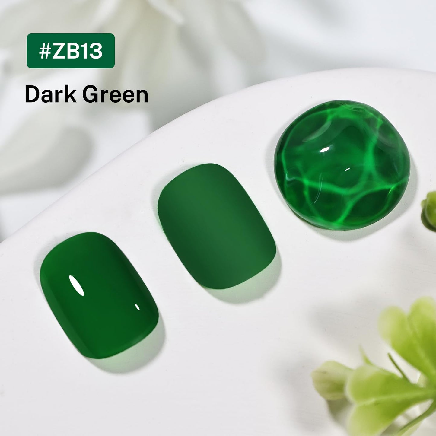 16.5ml Dark Green Nail Polish Large Volume Quick Dry Nail Polish, Long Lasting Shine, Fingernail Toenail Nail Art DIY Home Travel Nail Art Gift-Velvo Beauty