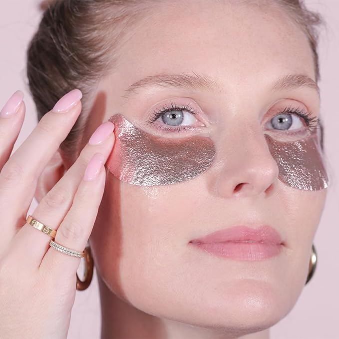 Wander Beauty Baggage Claim - Rose Gold & Gold Foil Under Eye Patches For Dark Circles and Puffiness - Under Eye Mask Depuffs & Firms - Brightening Eye Mask for Under Eye Bags (2 Pack)-Velvo Beauty