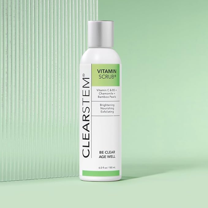 CLEARSTEM VITAMINSCRUB Antioxidant Infused Exfoliating Face & Body Scrub with Vitamin C, 7 Ounce-Velvo Beauty