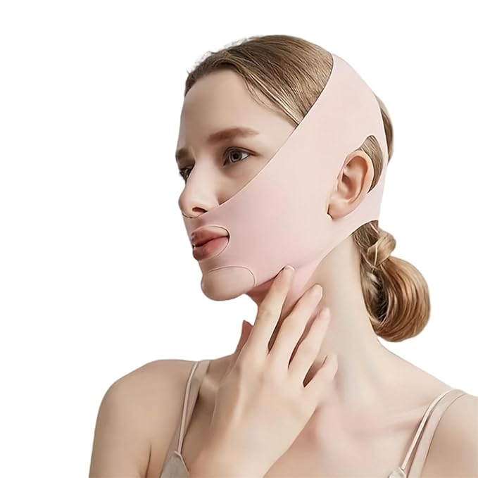2pc V Line Face Lifting Strap - Chin and Cheek Lifting Bandage for V Face Lift - Sleeping Mask Strap for Women - Gift Idea-Velvo Beauty