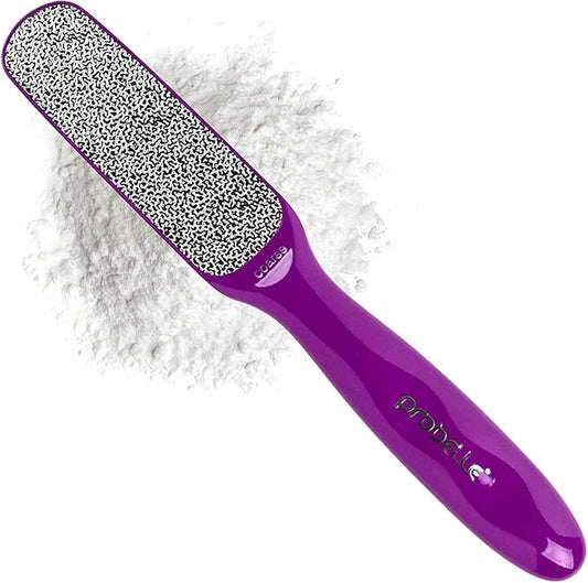 Probelle Double Sided Multidirectional Nickel Foot File Callus Remover - Immediately Reduces calluses and Corns to Powder for Instant Results, Safe Tool (Purple)-Velvo Beauty