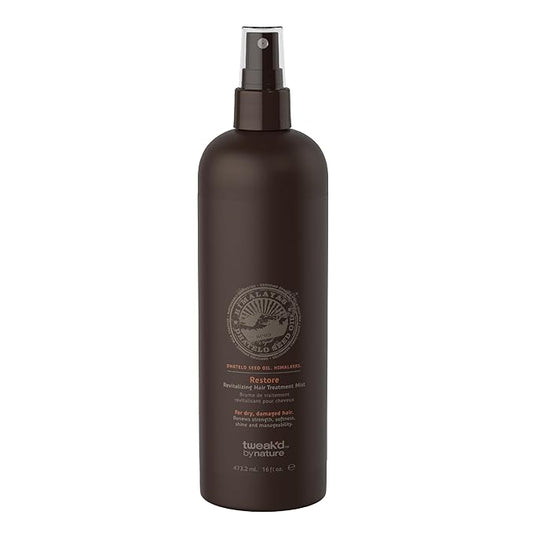 Tweak’d by Nature - Restore Revitalizing Hair Treatment Mist, Strengthens and Protects Hair for Soft Feel and Healthy Shine, Cruelty Free (16 ounces)-Velvo Beauty